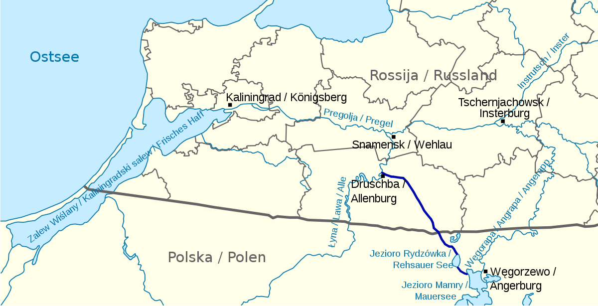 Карта рек калининградской области